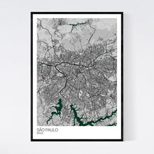 Load image into Gallery viewer, São Paulo City Map Print