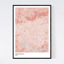 Load image into Gallery viewer, São Paulo City Map Print