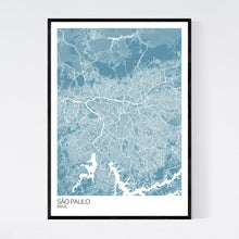 Load image into Gallery viewer, São Paulo City Map Print