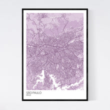 Load image into Gallery viewer, São Paulo City Map Print