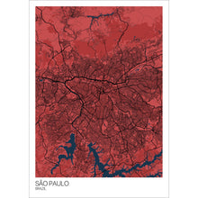 Load image into Gallery viewer, Map of São Paulo, Brazil