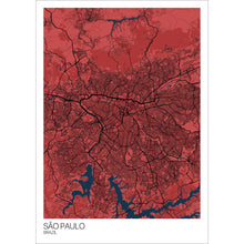 Load image into Gallery viewer, Map of São Paulo, Brazil
