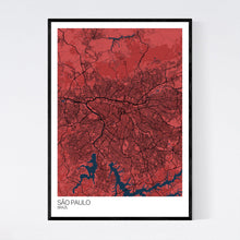 Load image into Gallery viewer, Map of São Paulo, Brazil