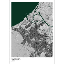 Load image into Gallery viewer, Map of Sapporo, Japan