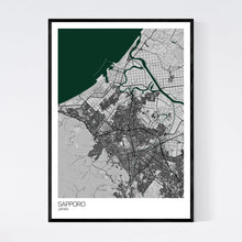 Load image into Gallery viewer, Map of Sapporo, Japan
