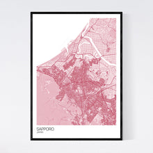 Load image into Gallery viewer, Sapporo City Map Print