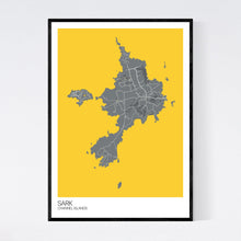 Load image into Gallery viewer, Sark Island Map Print
