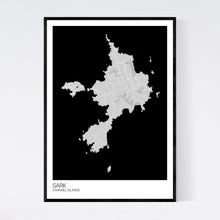 Load image into Gallery viewer, Sark Island Map Print