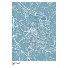 Load image into Gallery viewer, Map of Sassari, Italy