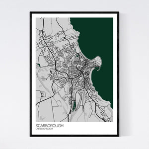 Scarborough City Map Print
