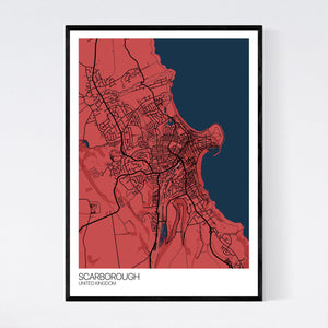 Scarborough City Map Print