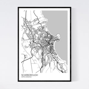 Scarborough City Map Print