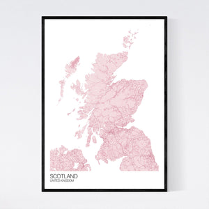 Scotland Country Map Print