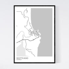 Load image into Gallery viewer, Scotts Head Town Map Print