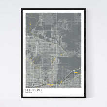 Load image into Gallery viewer, Scottsdale City Map Print