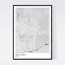 Load image into Gallery viewer, Scottsdale City Map Print
