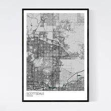 Load image into Gallery viewer, Scottsdale City Map Print