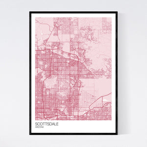 Map of Scottsdale, Arizona