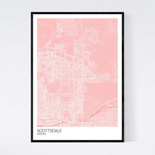 Load image into Gallery viewer, Scottsdale City Map Print