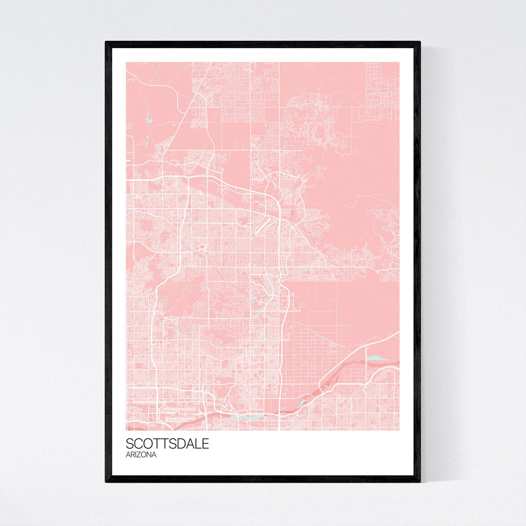 Scottsdale City Map Print