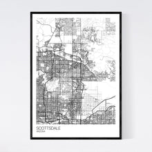 Load image into Gallery viewer, Scottsdale City Map Print