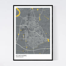 Load image into Gallery viewer, Scunthorpe City Map Print