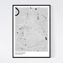 Load image into Gallery viewer, Scunthorpe City Map Print