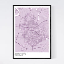 Load image into Gallery viewer, Scunthorpe City Map Print