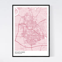 Load image into Gallery viewer, Scunthorpe City Map Print