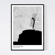 Load image into Gallery viewer, Seaton Down Town Map Print