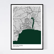 Load image into Gallery viewer, Seaton Down Town Map Print