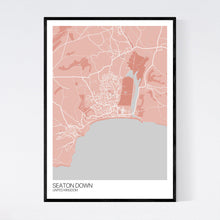 Load image into Gallery viewer, Seaton Down Town Map Print