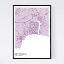 Load image into Gallery viewer, Seaton Down Town Map Print