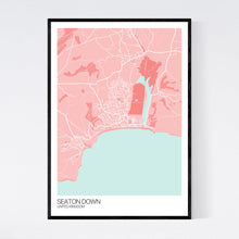 Load image into Gallery viewer, Seaton Down Town Map Print