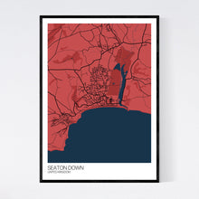 Load image into Gallery viewer, Seaton Down Town Map Print