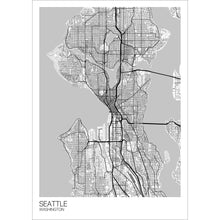Load image into Gallery viewer, Map of Seattle, Washington