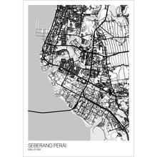 Load image into Gallery viewer, Map of Seberang Perai, Malaysia