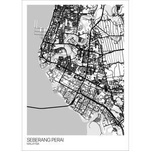 Map of Seberang Perai, Malaysia