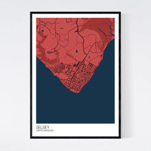 Load image into Gallery viewer, Selsey Town Map Print