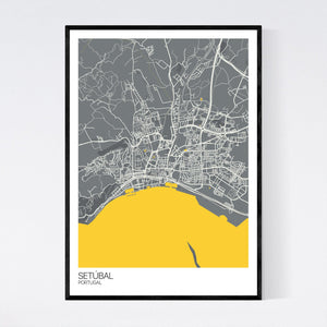 Setúbal City Map Print