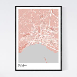 Setúbal City Map Print