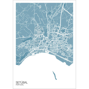 Map of Setúbal, Portugal