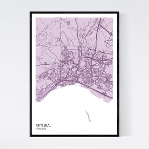 Setúbal City Map Print