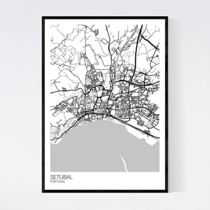 Setúbal City Map Print