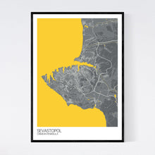 Load image into Gallery viewer, Sevastopol City Map Print