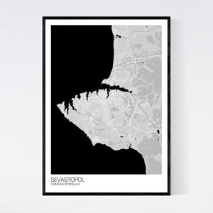 Sevastopol City Map Print