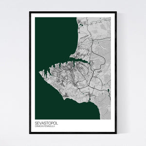 Sevastopol City Map Print