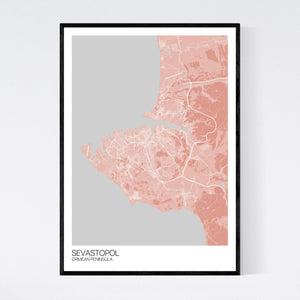Sevastopol City Map Print