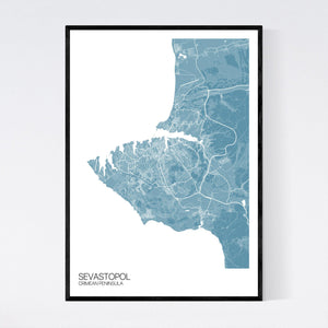 Sevastopol City Map Print
