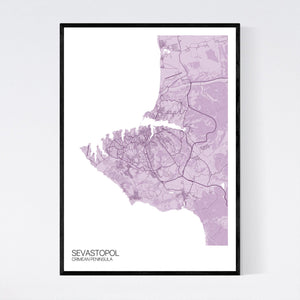Sevastopol City Map Print
